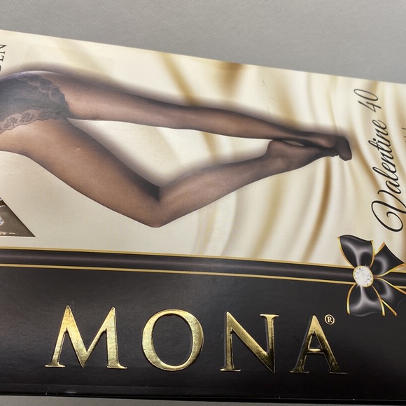 Mona Valentine 40 Bikini Woman’s Tights with Decorative Bikini Part Size 3-M - Picture 5 of 11